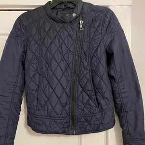 Gap moto jacket lightweight navy size small women’s